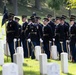 Military Funeral Honors with Funeral Escort are Conducted for U.S. Army Chaplain (1st Lt.) George Fox