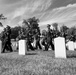 Military Funeral Honors with Funeral Escort are Conducted for U.S. Army Chaplain (1st Lt.) George Fox