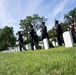 Military Funeral Honors with Funeral Escort are Conducted for U.S. Army Chaplain (1st Lt.) George Fox