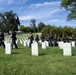 Military Funeral Honors with Funeral Escort are Conducted for U.S. Army Chaplain (1st Lt.) George Fox