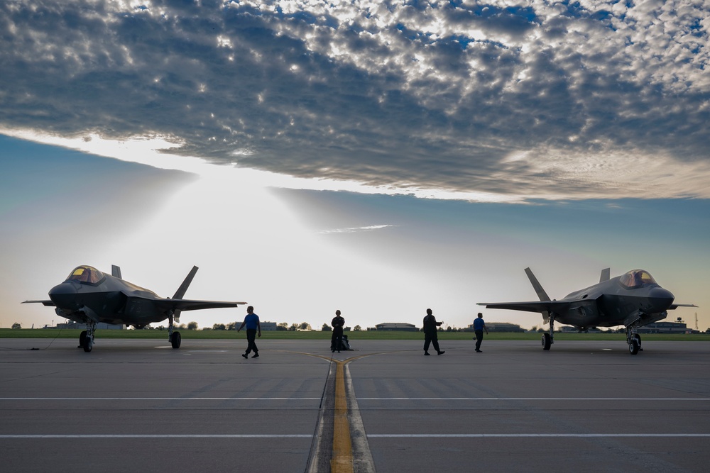 F-35A Demo Team at McConnell AFB