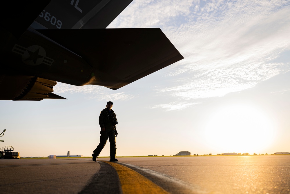 F-35A Demo Team at McConnell AFB