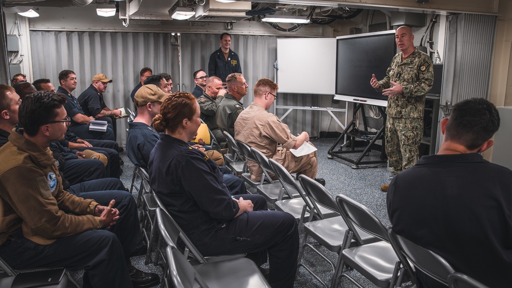 George Washington welcomes Naval Nuclear Propulsion Program director