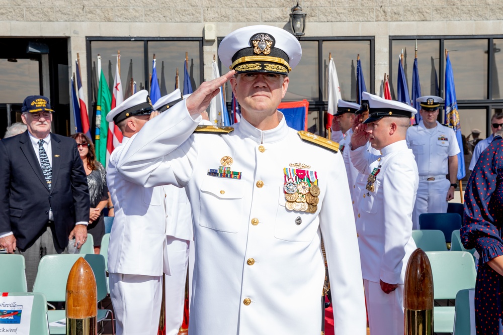 USS Asheville Holds a Change of Command