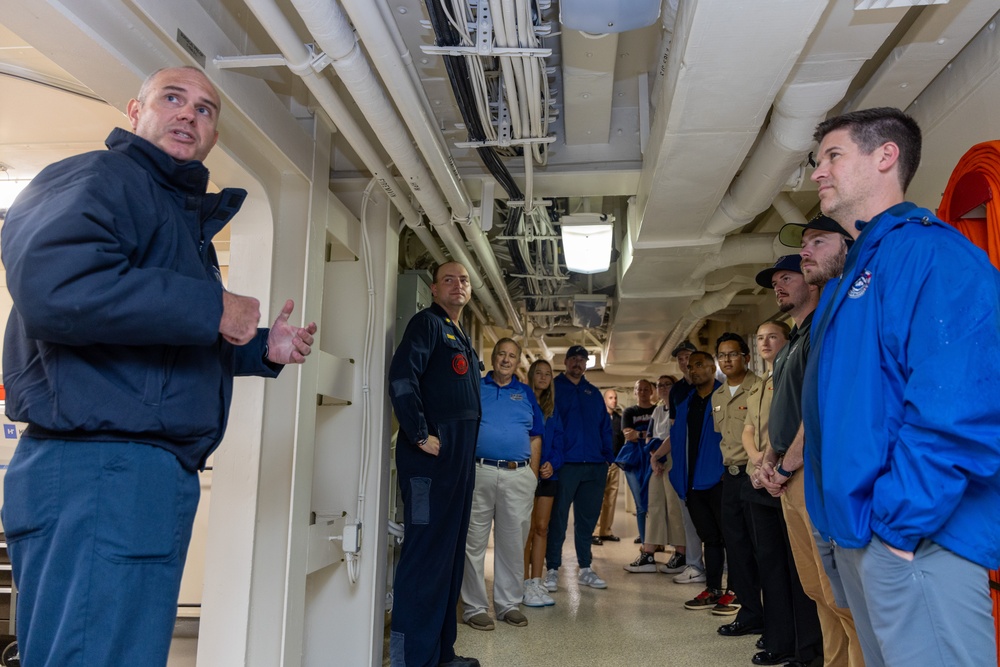 Pensacola Blue Wahoos Visit Future USS Richard M. McCool, Jr. (LPD 29)