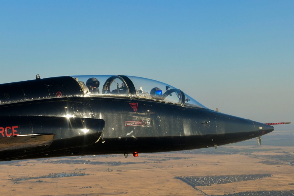 Sacramento River Cats T-38 flyover