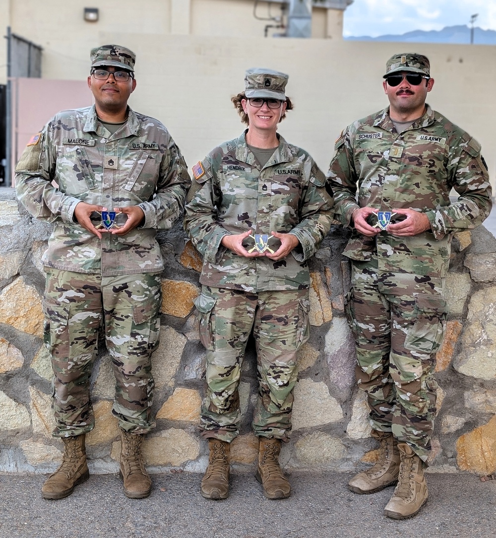 TF Independence soldiers receive coins for excellence