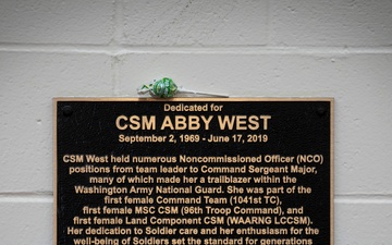 CSM Abby West Assembly Hall dedication