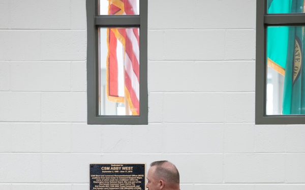 CSM Abby West Assembly Hall dedication