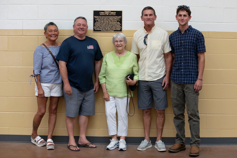 CSM Abby West Assembly Hall dedication