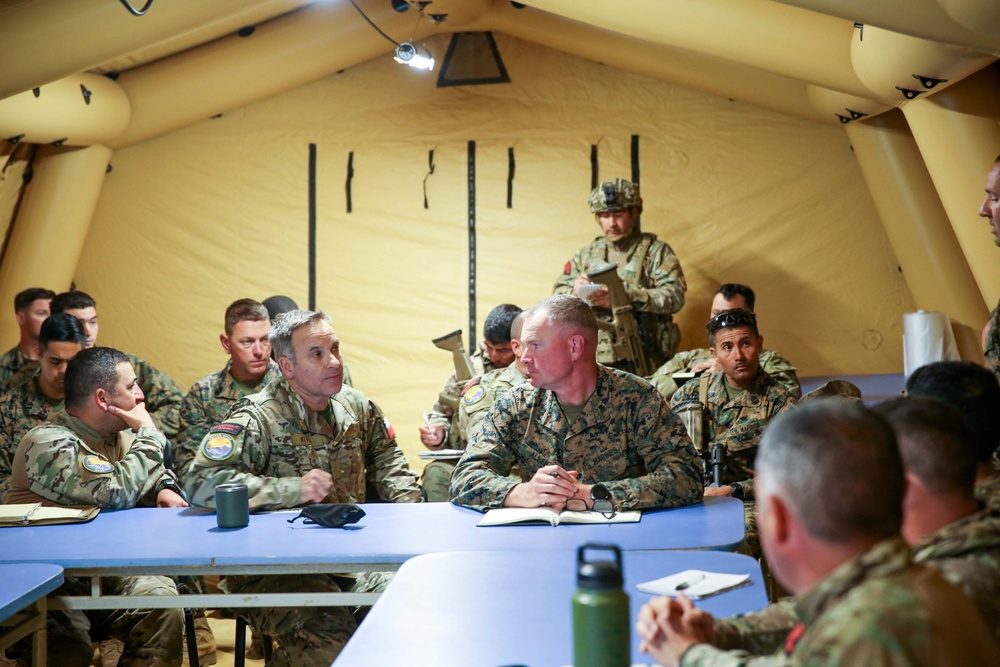 Commandant of the Chilean Marine Corps Rear Admiral Jorge Keitel Villagrán visits U.S. and Chilean Marines: UNITAS XLV