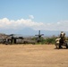 U.S. Army Soldiers from Bravo Company, 2-25th Aviation Regiment, 25th Combat Aviation Brigade, wait for the sling load training exercise to begin during Super Garuda Shield 2024, Sept. 1, 2024