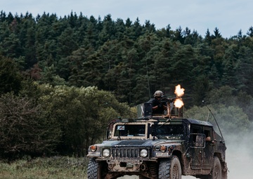 Soldiers Hold Their Ground During Saber Junction Exercise