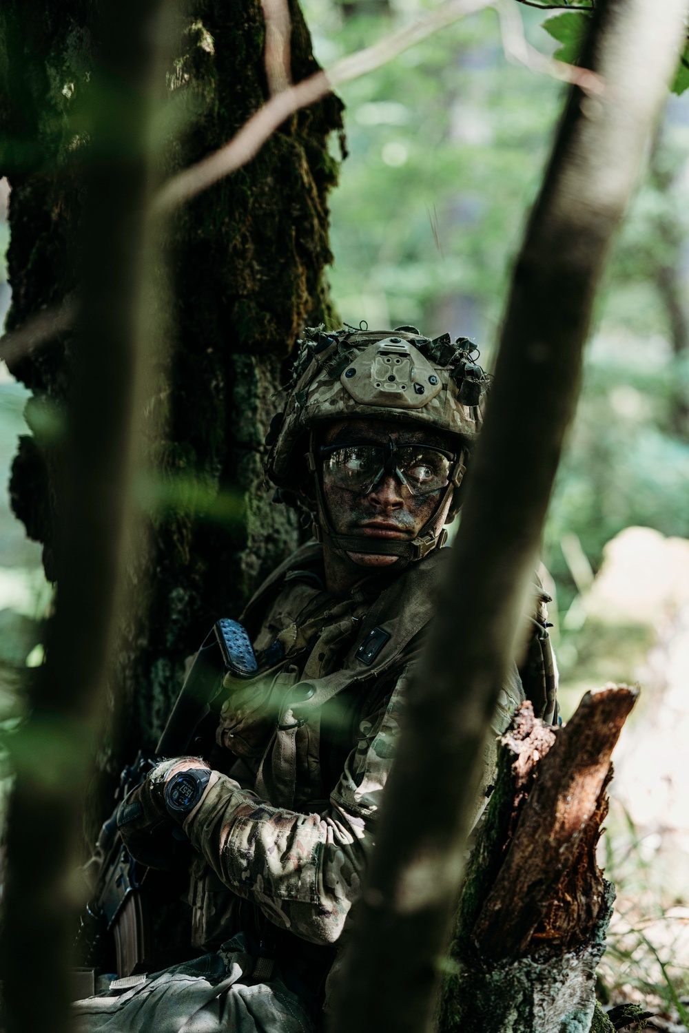 Soldiers Hold Their Ground During Saber Junction Exercise