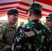 New Zealand Army Col. Paul Hayward, deputy commander of interoperability of the 25th Infantry Division, attends a ribbon cutting ceremony at the newly refurbished school in Palangan, Indonesia during Super Garuda Shield