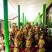 Children from Palangan, Indonesia prepare for their dance routine in celebration of their newly refurbished school during Super Garuda Shield, Sept. 5, 2024