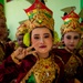 Children from Palangan, Indonesia prepare for their dance routine in celebration of their newly refurbished school during Super Garuda Shield, Sept. 5, 2024