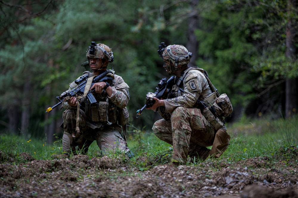 U.S. Soldiers train at Saber Junction