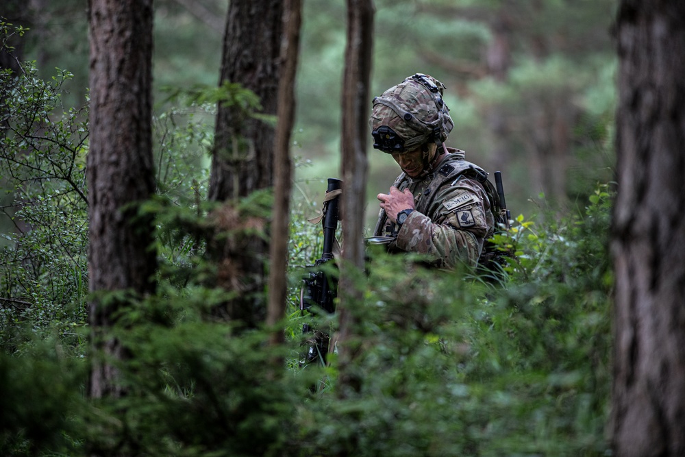 U.S. Soldiers train at Saber Junction