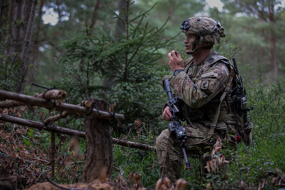 U.S. Soldiers train at Saber Junction