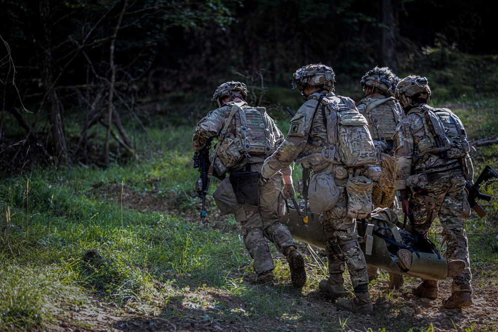 U.S. Soldiers train at Saber Junction