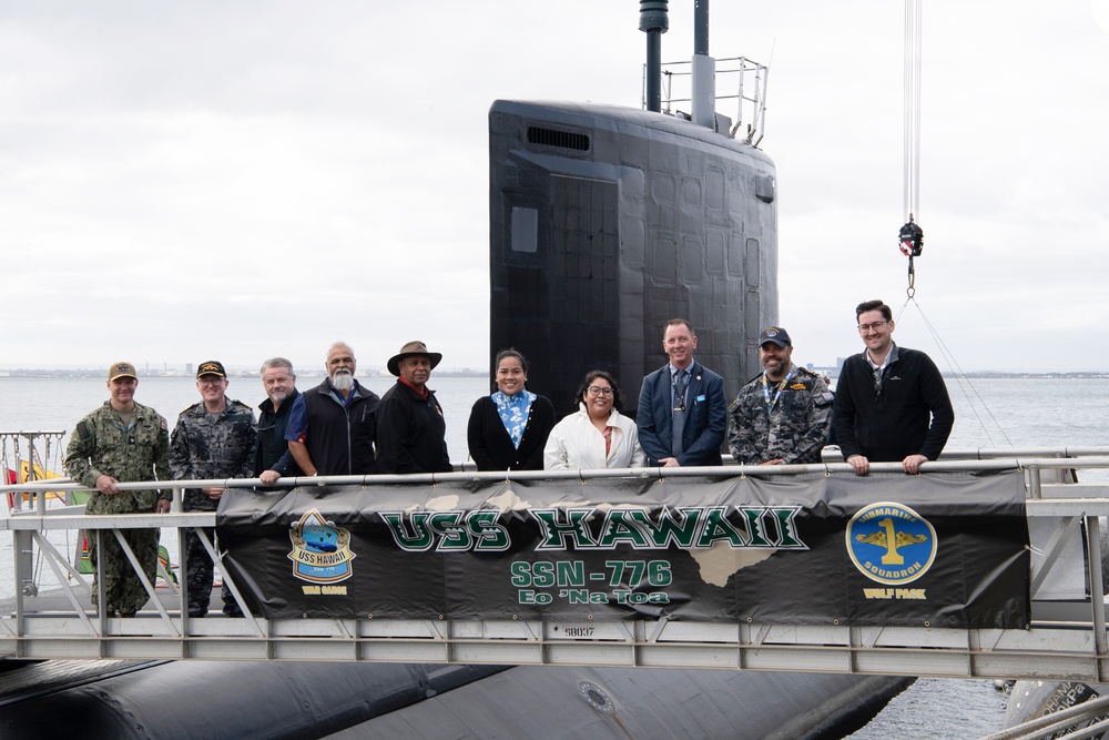 USS Hawaii Conducts First Nations Distinguished Guest Tour At HMAS Stirling