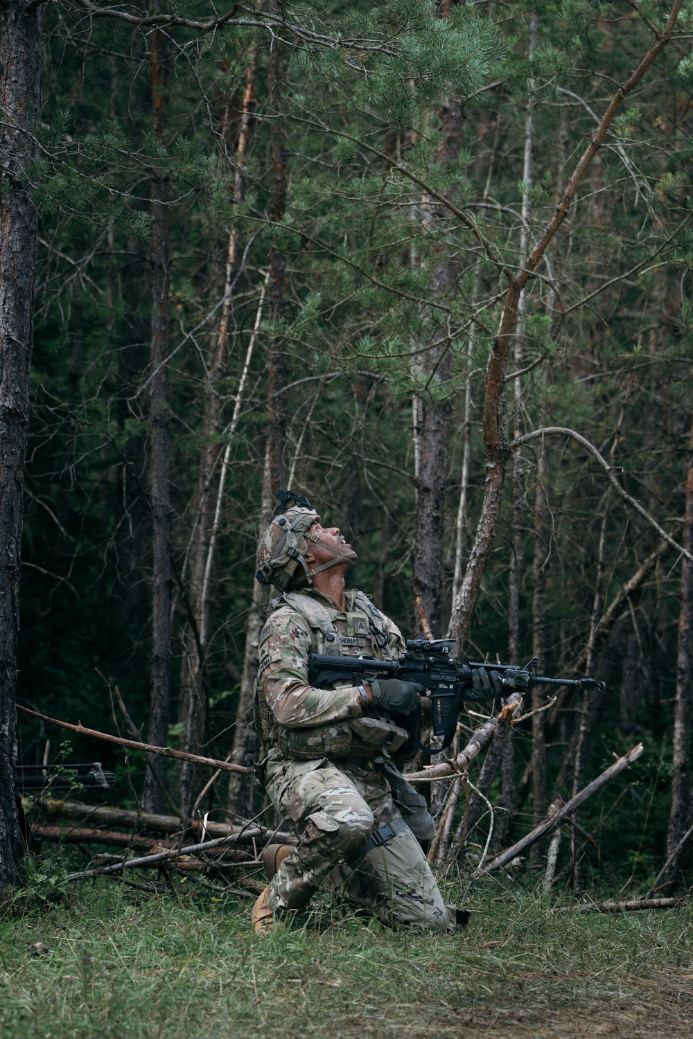 Sky Soldiers Hold Positions After Being Discovered by An Enemy Drone (Exercise Saber Junction 24)