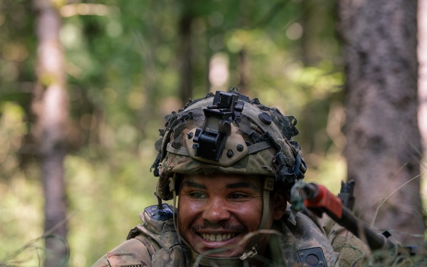 Sky Soldiers Hold Positions After Being Discovered by An Enemy Drone (Exercise Saber Junction 24)