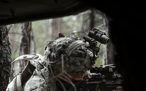 Sky Soldiers Hold Positions After Being Discovered by An Enemy Drone (Exercise Saber Junction 24)