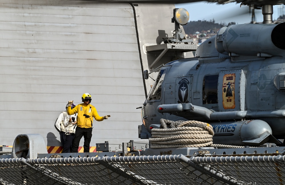 Flight Ops Aboard USS St. Louis