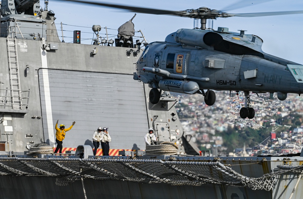 Flight Ops Aboard USS St. Louis