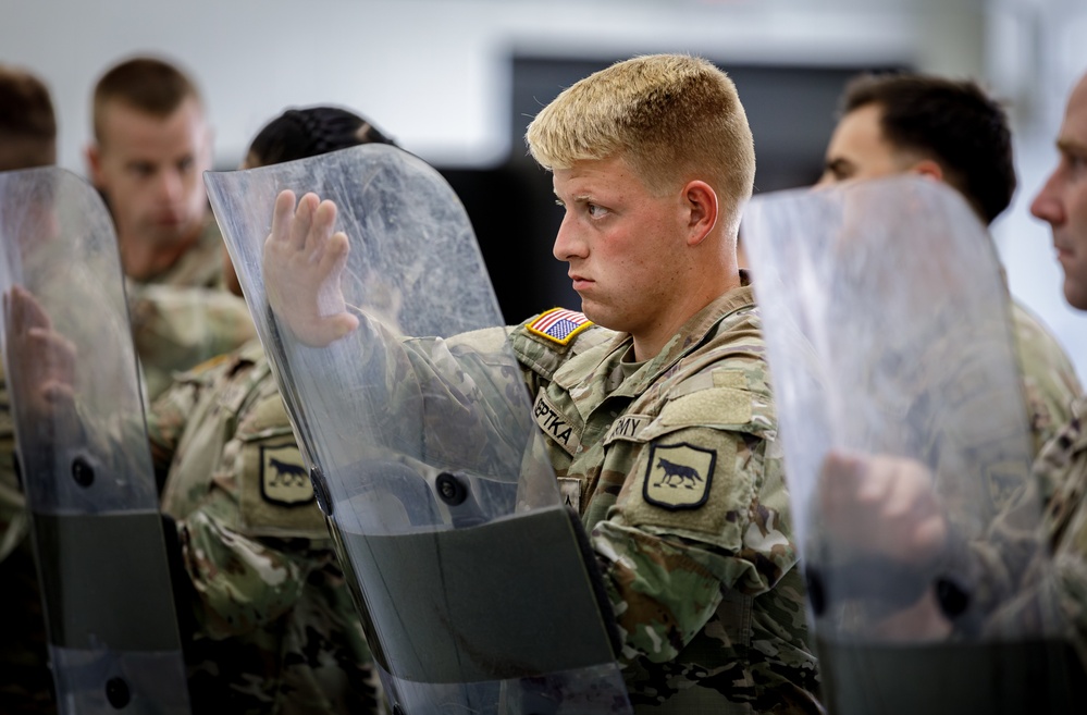 235th Military Police Company Conducts Riot Control Training