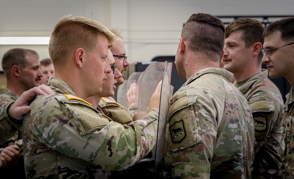 235th Military Police Company Conducts Riot Control Training