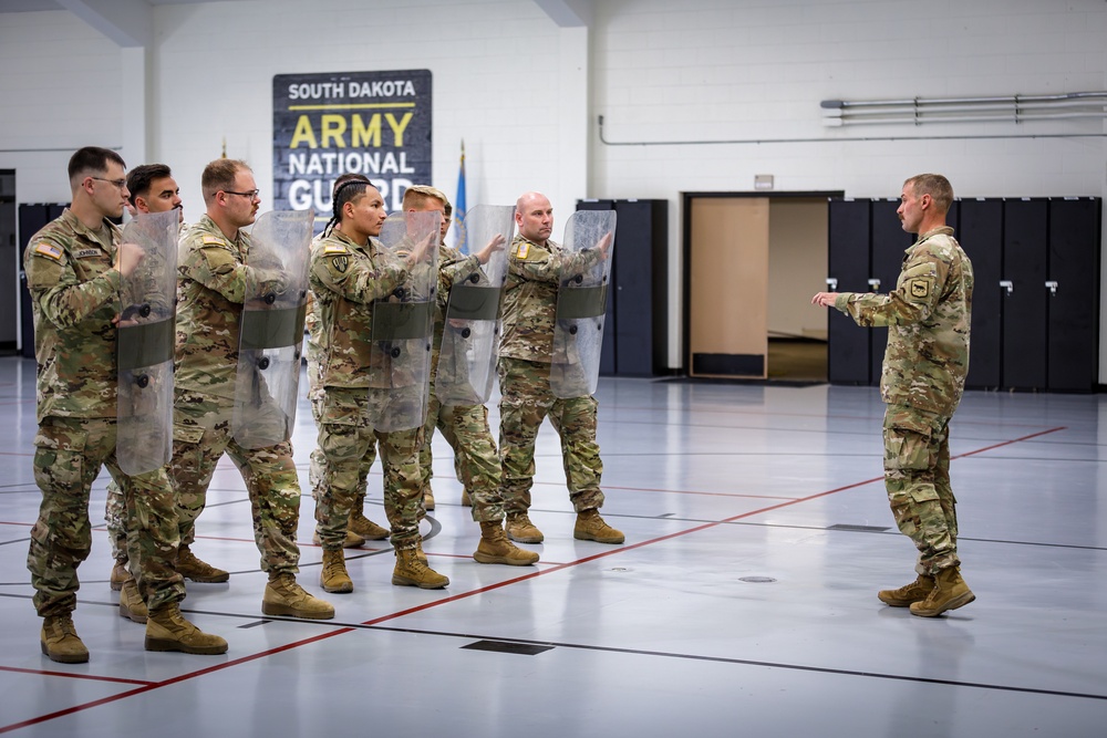 235th Military Police Company Conducts Riot Control Training