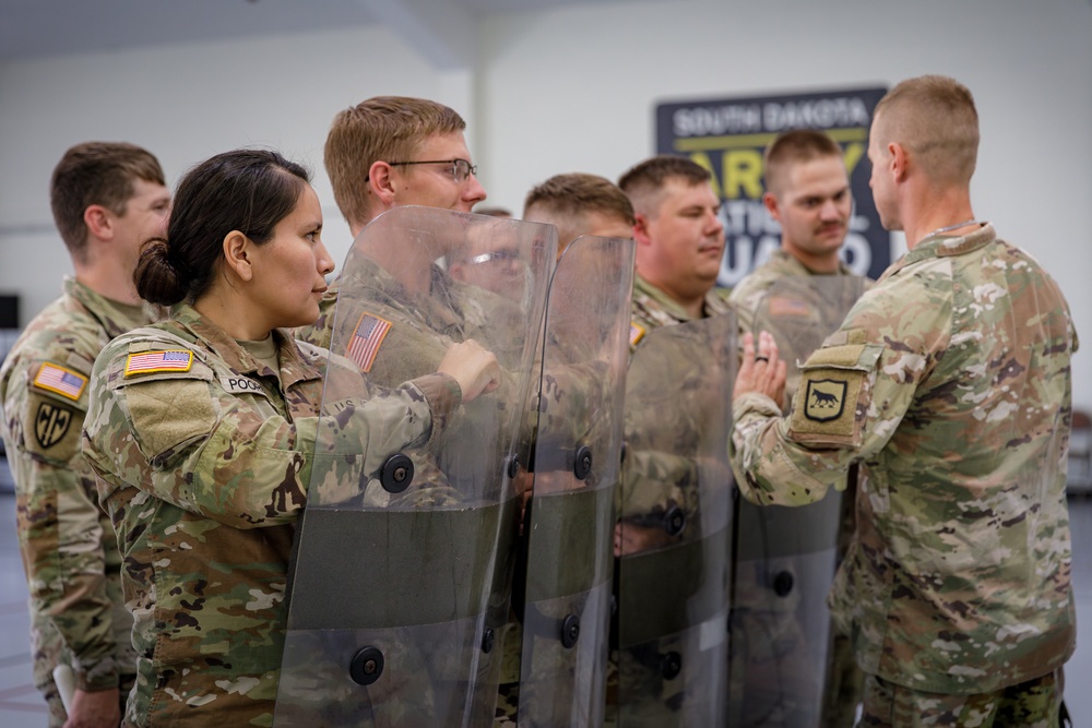 235th Military Police Company Conducts Riot Control Training