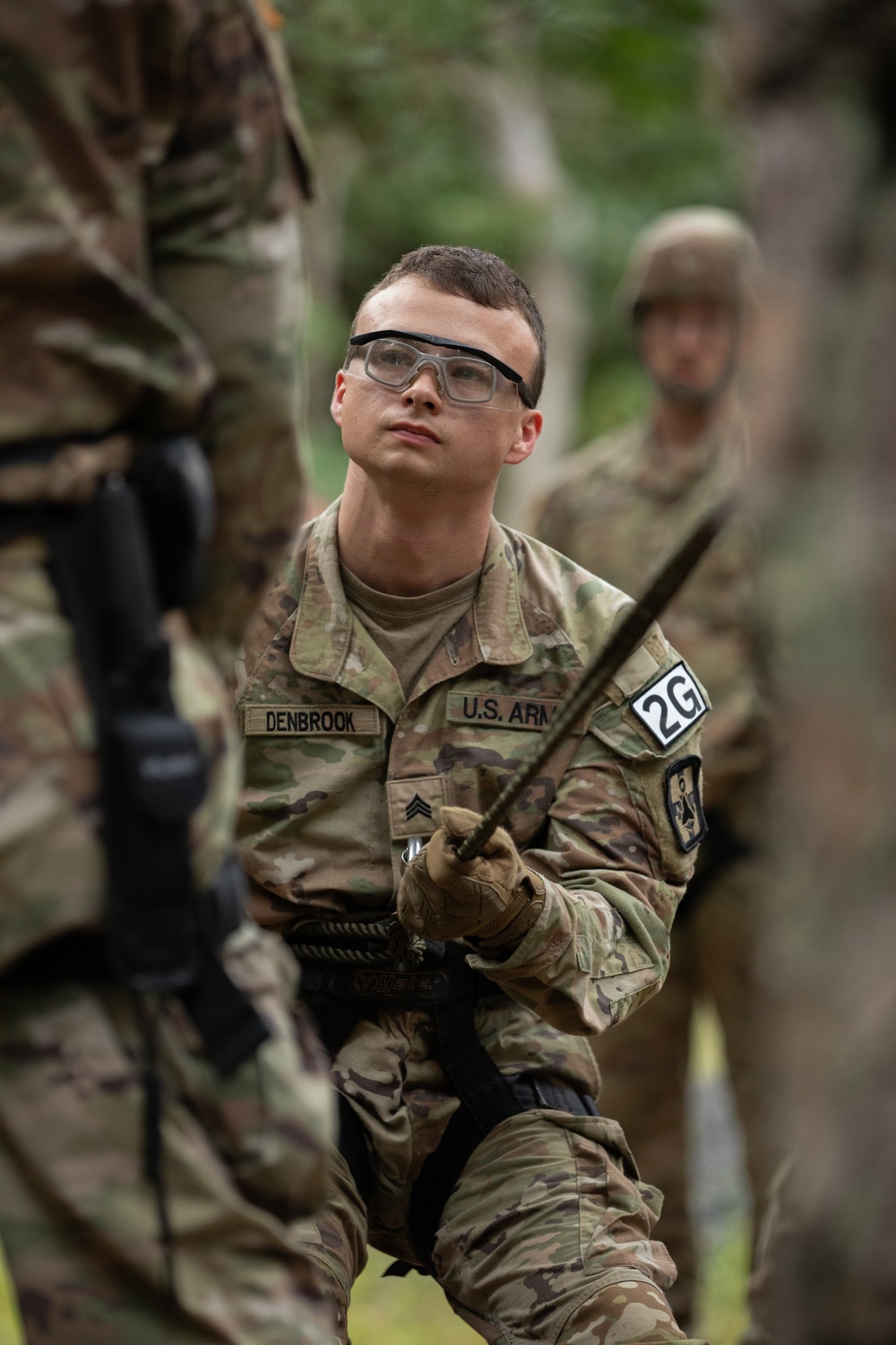 Army Reserve Best Squad Competition 2024 - Rappel Tower