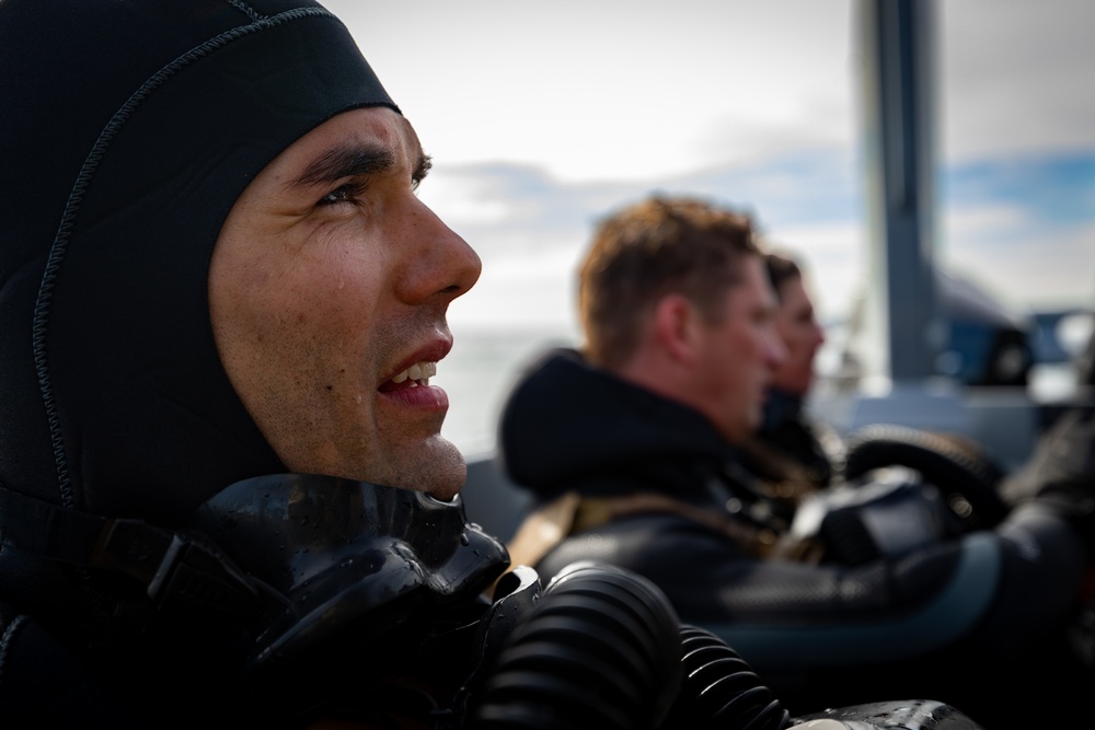 U.S. Marines and partner nations conduct dive operations during UNITAS LXV