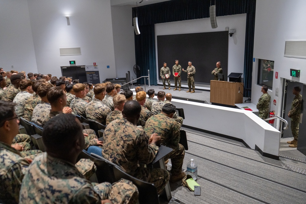 MRF-D 24.3: USINDOPACOM Fleet Master Chief David Isom visits Marines, Sailors in Darwin