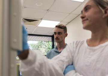 MRF-D 24.3: U.S. Navy medical personnel visit the Menzies School of Health Research