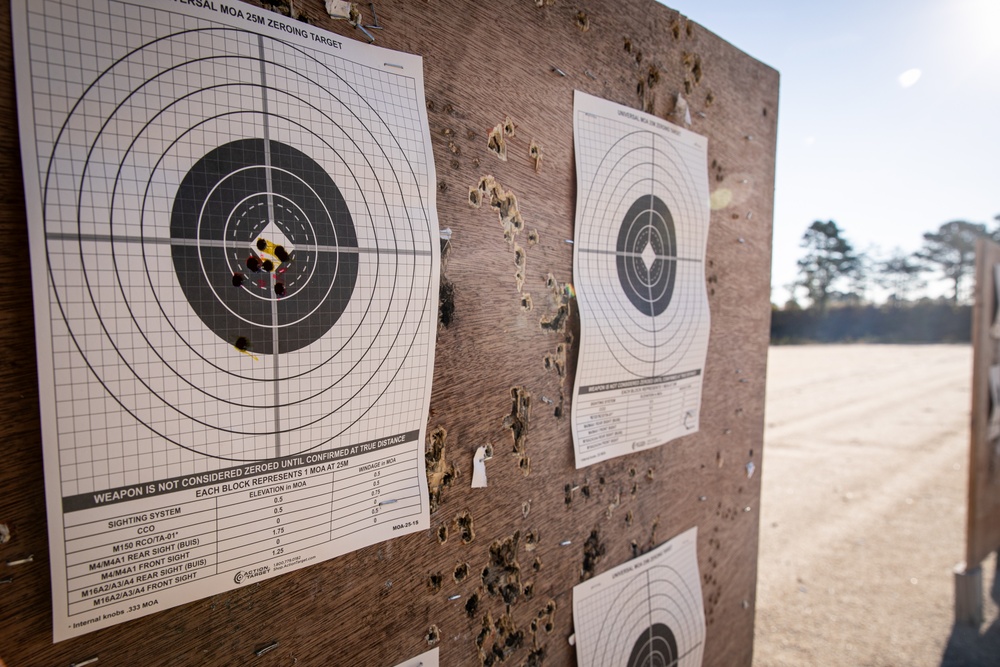 Recruiting and Retention Battalion Qualifies Their Weapons