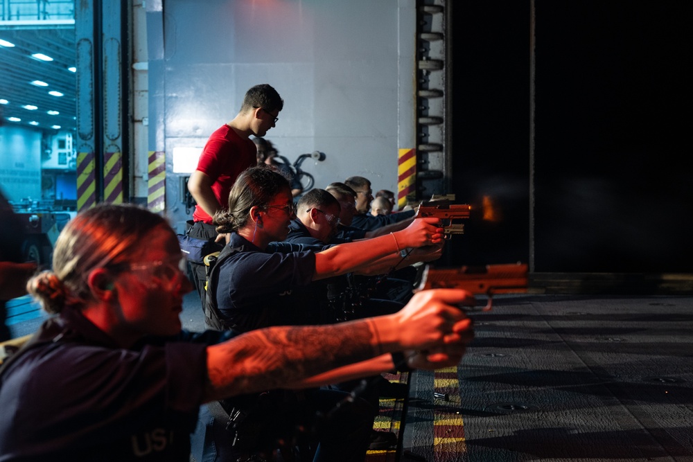 USS America (LHA 6) Conducts M18 Live-Fire