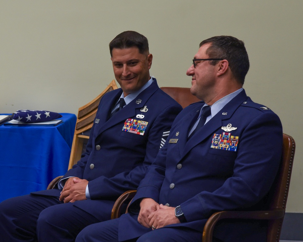 SMSGT Perez retires from the US Air Force