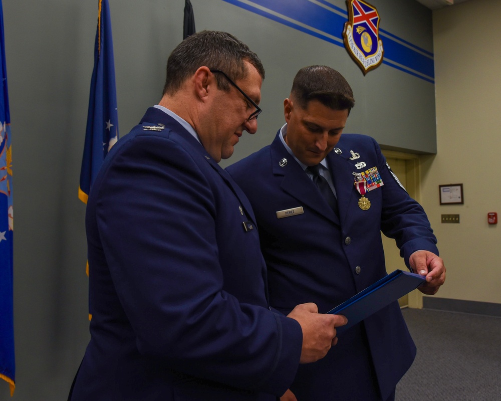 SMSGT Perez retires from the US Air Force