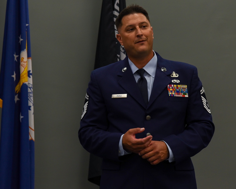 SMSGT Perez retires from the US Air Force