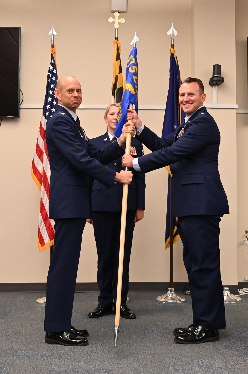 275th Cyber Operations Squadron Change of Command ceremony