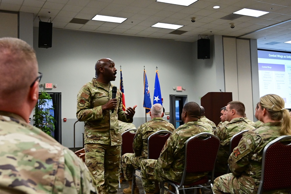 GA ANG Command Chief Dent visits the 165th AW