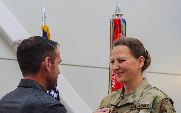 Division PAO Lt. Col. St. Pierre Promotion Ceremony