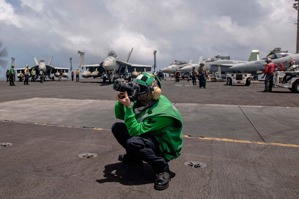 Photographing Flight Operations Aboard Theodore Roosevelt