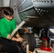 Theodore Roosevelt Performs Maintenance on Aircraft