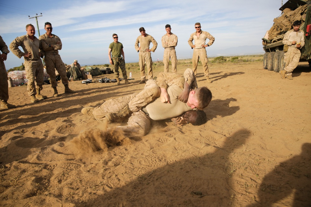 U.S. and Chilean Marines Conduct MCMAP